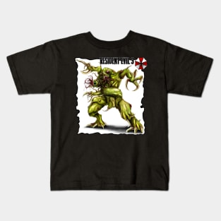 Resident evil 3 Brain Sucker monster Kids T-Shirt